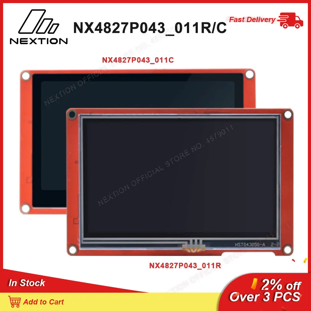 Nextion 4 3 дюймовый LCD TFT дисплей HMI модуль Интеллектуальная серия RGB 65K цветная