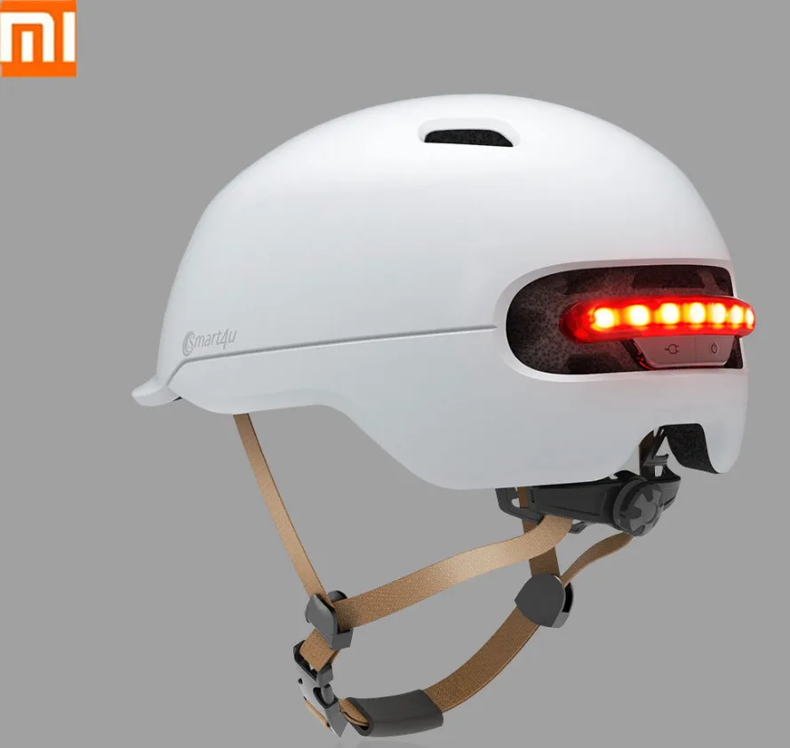 XiaoMi youpin умный Светящийся Шлем IPX4 водонепроницаемый удобный дышащий автоматический светочувствительный светодиодный предупреждающий легкий шлем