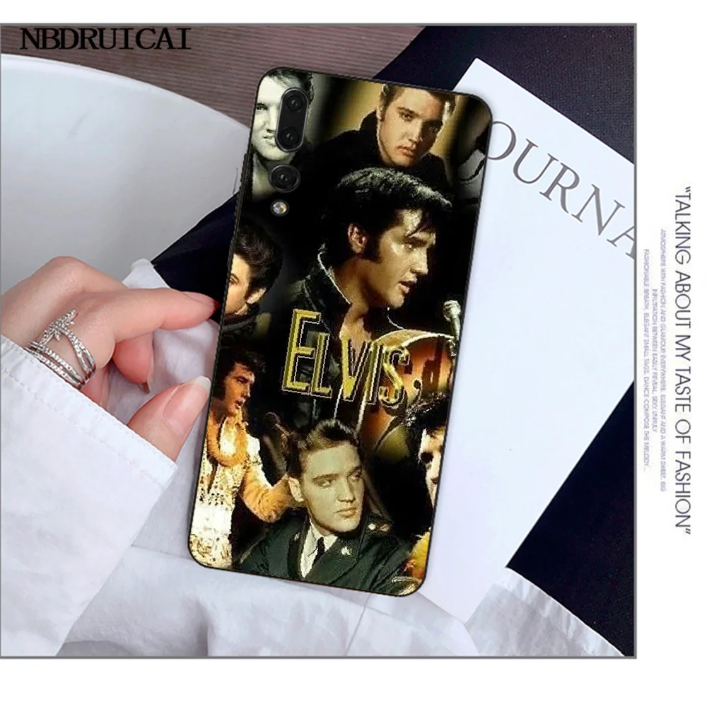 NBDRUICAI Elvis presley Singer чехол для телефона с принтом сделай сам Huawei Y5 Y6 Y7 Y9 Prime 2019 Enjoy 7 8 9 10