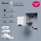 SONOFF MINI r2 DIY WiFi переключатель двухсторонний умный переключатель маленький корпус таймер Выключатель света модуль дистанционного управления работает с Alexa Itead