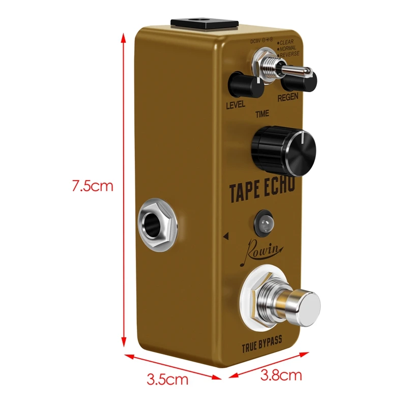 

Digital Tape Echo Guitar Effect Pedal 100Ms-0.6S Delay True Bypass Guitar Accessories