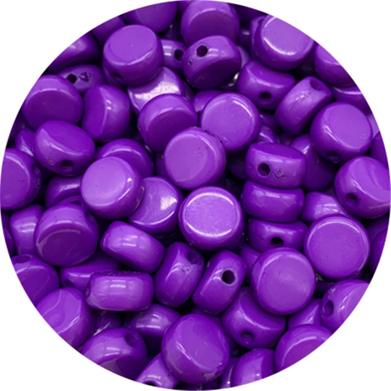 100 шт. 7 мм акриловые бусины овальной формы с отверстием для самостоятельного