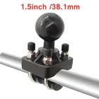Двойной u-болт для мотоцикла, велосипеда, на руль, с креплением на рейку, с шариком 1,5 дюйма для камеры Gopro для Garmin для Sony