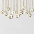 Ожерелье с жестами руки простой диск язык жестов ASL кулон ожерелье для сестры дочки ожерелья лучших друзей ожерелье s диск 12 мм