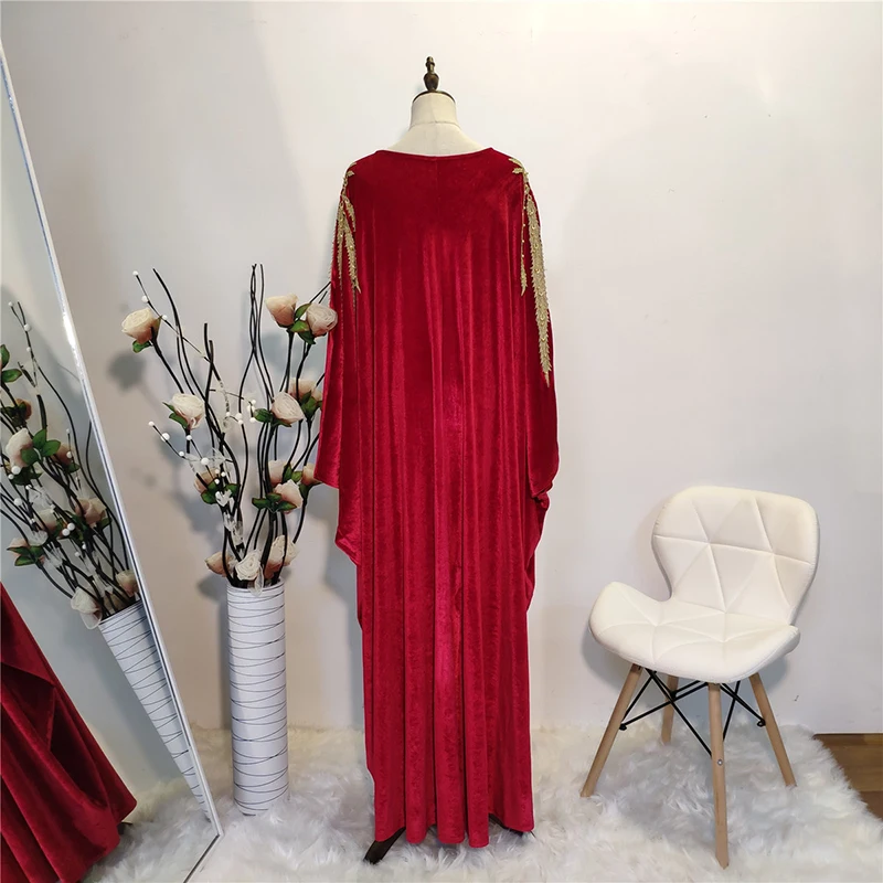 Velvet Abaya Kimono Terciopelo Mujer Hijab Muslim Dress Women Turkish Dresses Islam Clothing Saudi Caftan Dubai Kaftan Djellaba