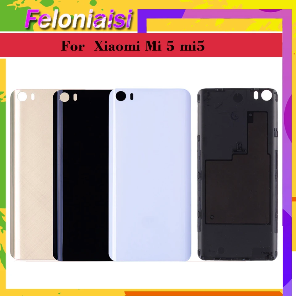 Оригинальное стекло для Xiaomi Mi 5 mi5 Задняя стеклянная крышка батарейного отсека