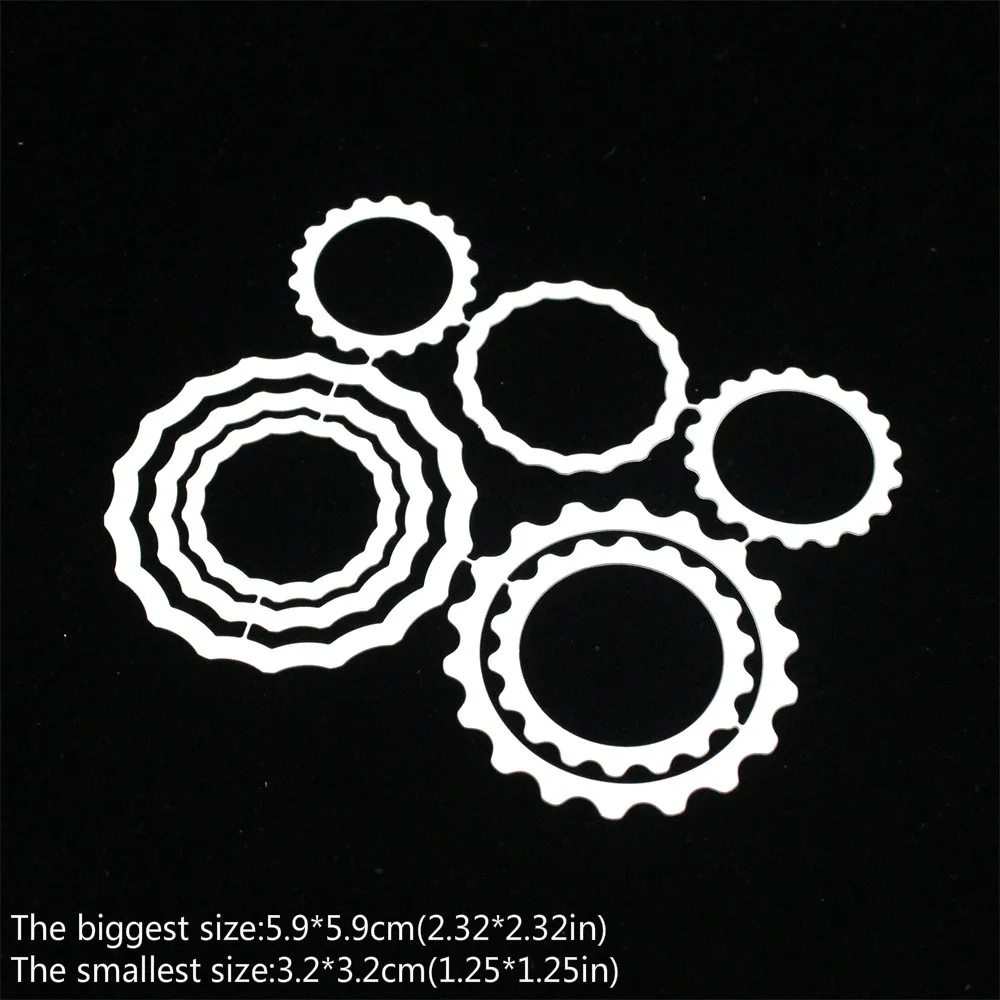 

KSCRAFT Bottle Caps Metal Cutting Dies Stencils for DIY Scrapbooking Decorative Embossing DIY Paper Cards
