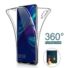 Чехол 360 градусов для Huawei P Smart Plus 2019 P20 P30 lite Mate 10 20 Pro Honor 8A 8S Y5 Y6 Y7 Pro 2019 Prime, чехол с полным покрытием корпуса из ТПУ
