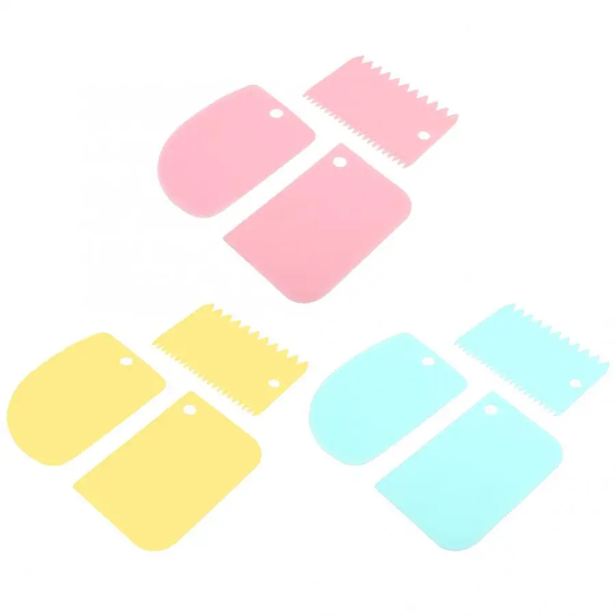 3 шт. скребки для выпечки крема лопатки кондитерские инструменты мягкий скребок