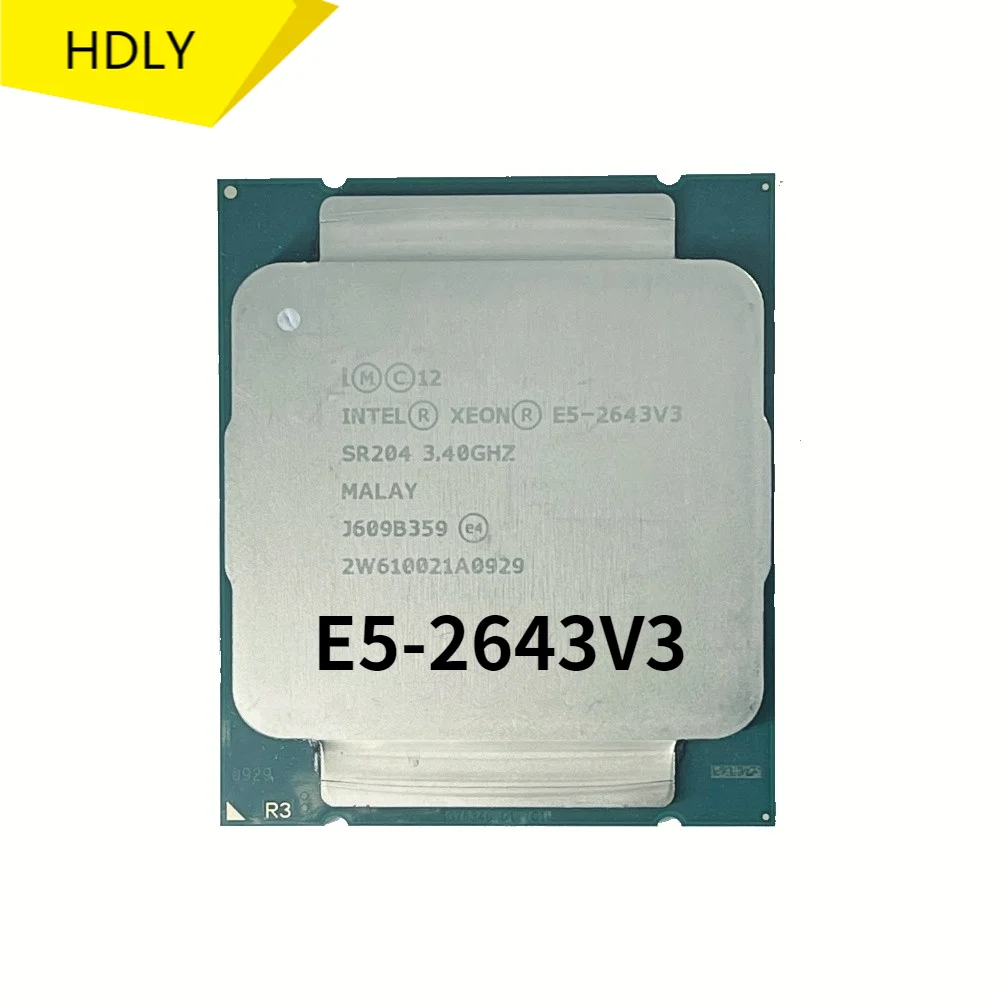 Процессор Intel Xeon E5 2643 V3 2643V3 ГГц 6 ядер 22 нм 3 40 Вт LGA2011 135 V3|Компьютерные кабели и