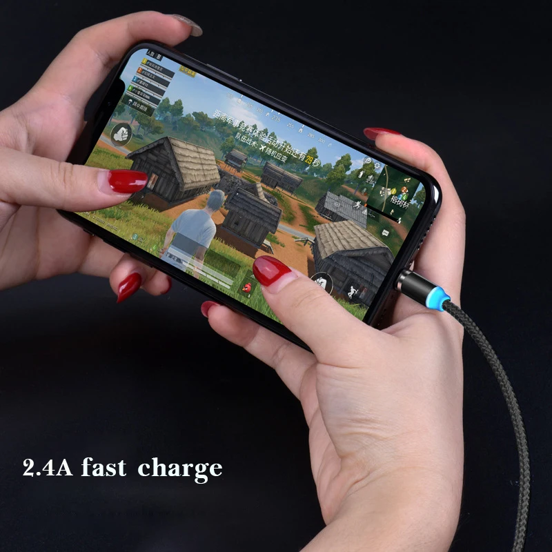 Магнитный кабель Micro USB Type C 3 А быстрая зарядка 1 м 2 м|Кабели для мобильных