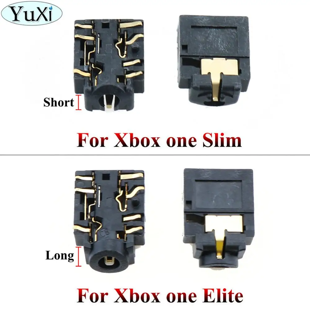 

YuXi For Xbox one Slim Elite Controller 3.5mm Headset Plug Port Socket Headphone Jack Plug Port Wireless Controller Repair Part