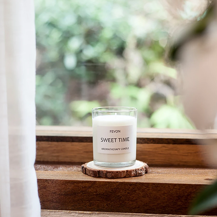 Эфирное масло лаванда Подарочная свеча романтическая белая масляная лампа