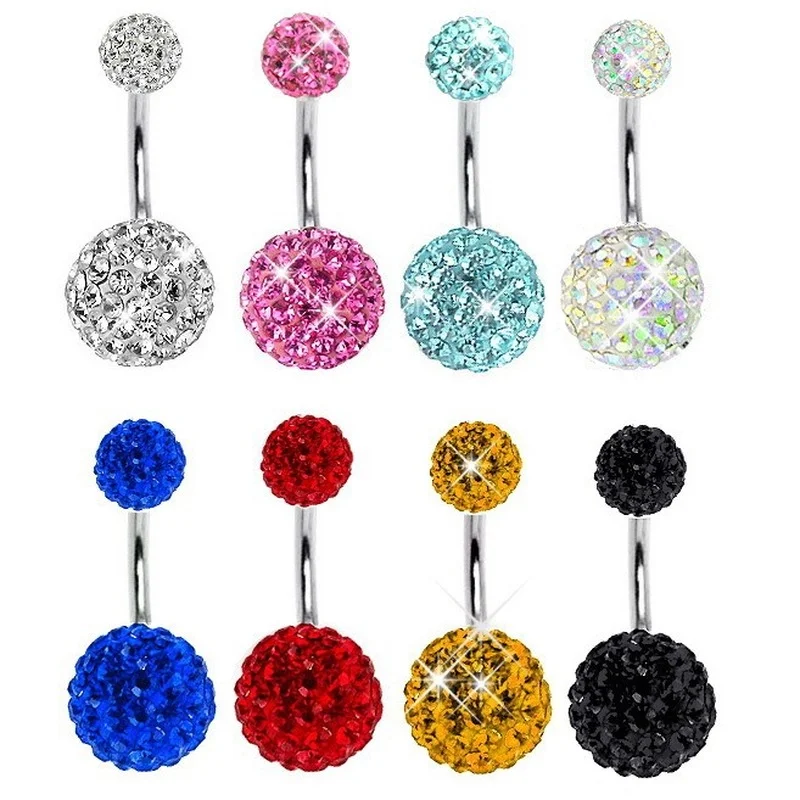 

MOONCORE Women's Sexy Belly Button Rings Body Piercing Jewelry Woman Stainless Steel Navel Piercing Party Club Accessories Gift
