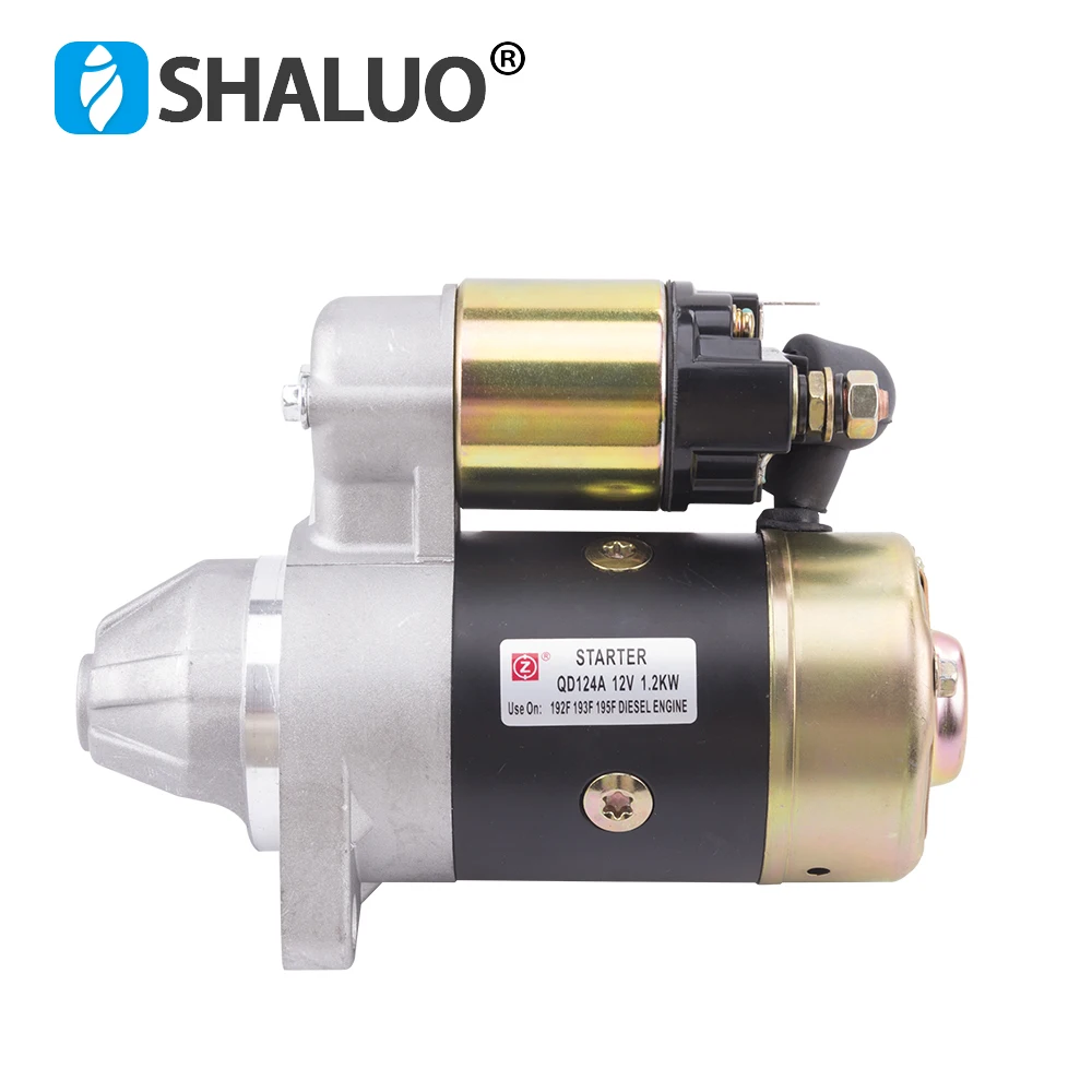 

Top QD124A 12V 1.2KW Diesel Generator Engine Starter Motor Copper Made For 186F 188F 192F Motor starter Generator Accessories