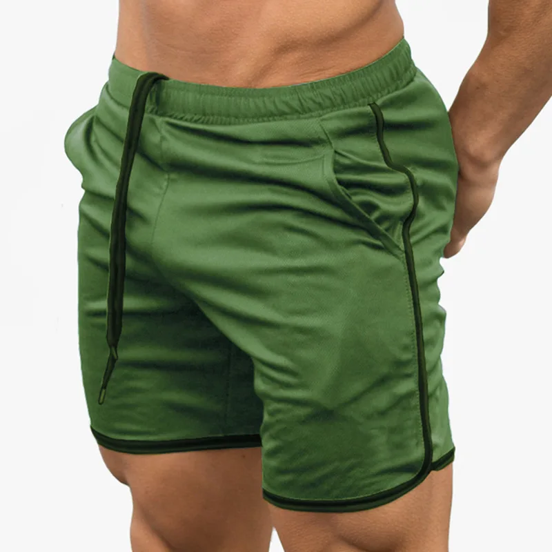 

Summer Men Fitness Bodybuilding Shorts Man Breathable Mesh Quick Dry Sportswear Jogger Short Pants summer men's running shorts