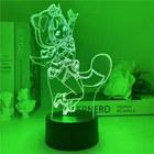 Светодиодный ночсветильник Genshin Impact Sayu, акриловый креативный подарок, украшение для детской спальни, общежития, прикроватная лампа для сна