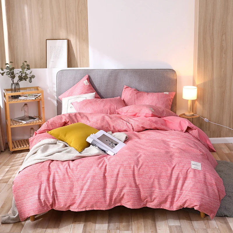 Комплект постельного белья в полоску простой скандинавский комплект с