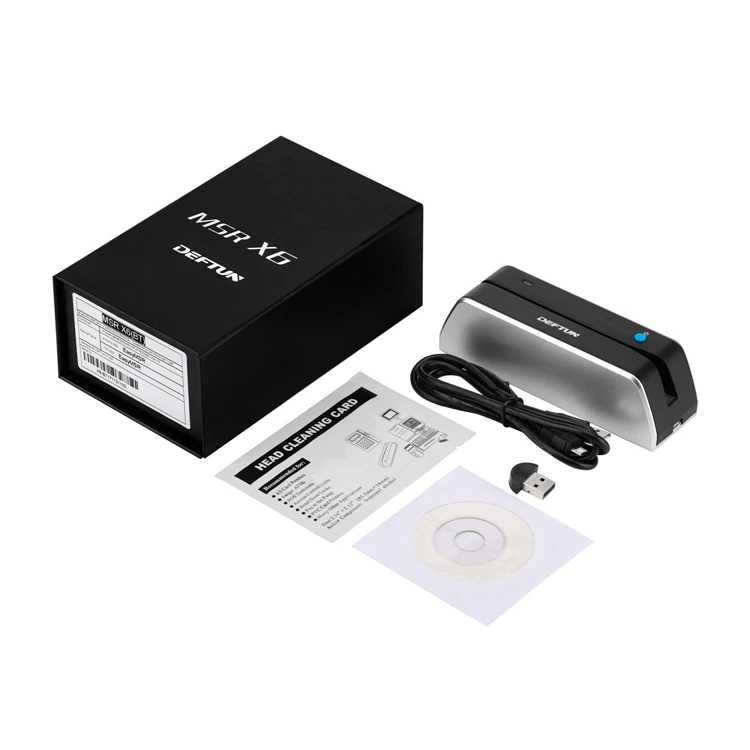 MSR X6BT Bluetooth MSR X6 USB Кардридер писатель msr x6bt совместим с msr206 msr605 msrx6 MSRX6BT bluetooth - Цвет: MSR X6BT Bluetooth