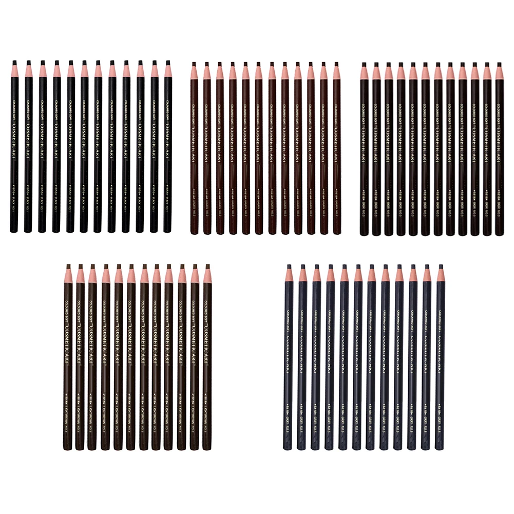

12 шт. карандаш для бровей, водостойкая ручка для микроблейдинга, долговечный карандаш для бровей, легкая в ношении краска для бровей, инстру...