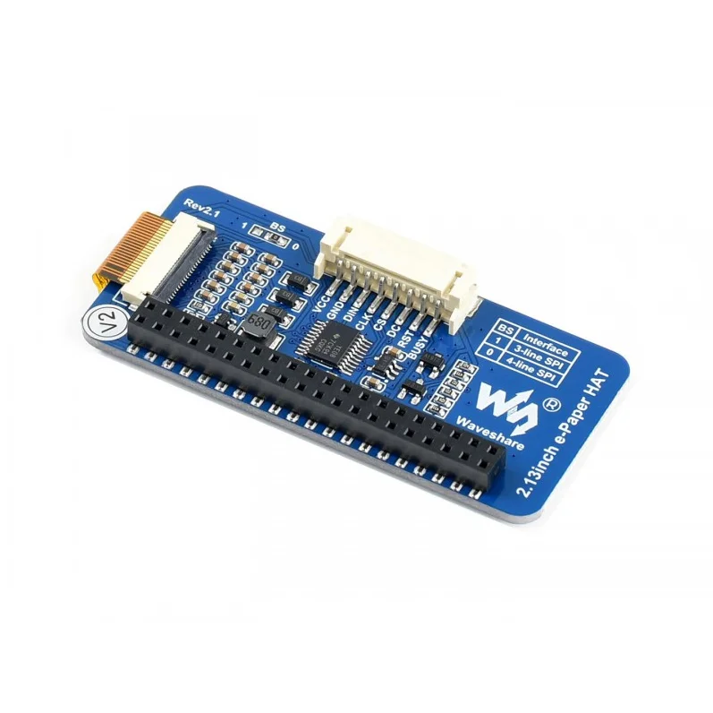 Дисплей Waveshare 2 13 дюйма E Ink шляпа для Raspberry Pi Zero/Zero W/Zero WH/2B/3B/3B + трехцветный дисплей