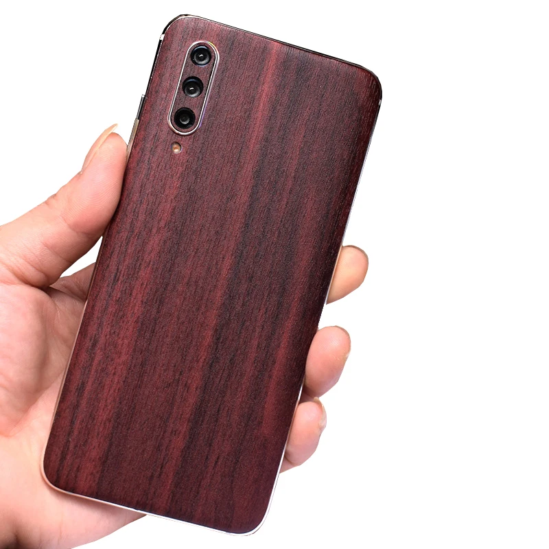 Высококачественная имитация дерева зерновая наклейка на заднюю панель телефона