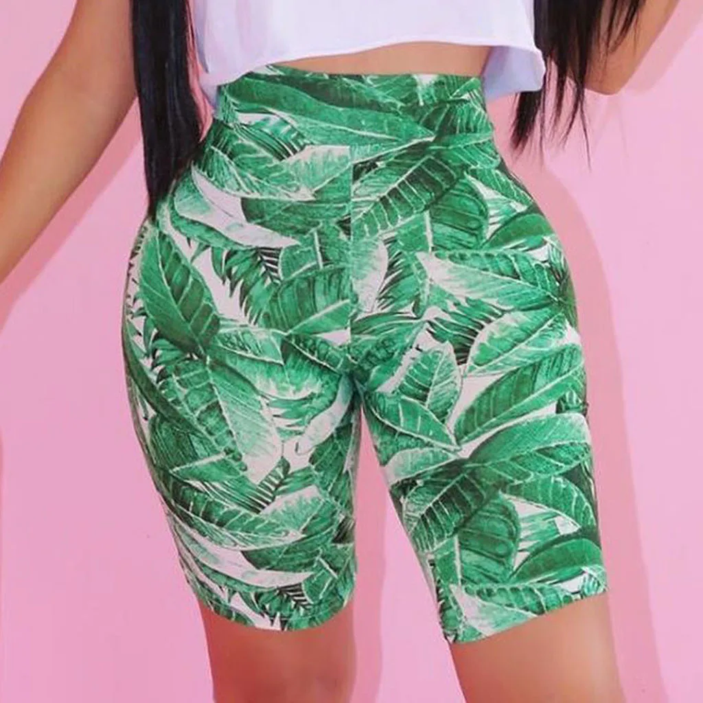 

Sexy Leopard Shorts women High Waist Skinny sport elastic shorts for women sexy shorts Biker cycling