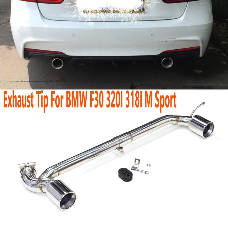 Наконечник Выхлопной Трубы для BMW F30 320i 318i M sport Non нержавеющая сталь глушитель