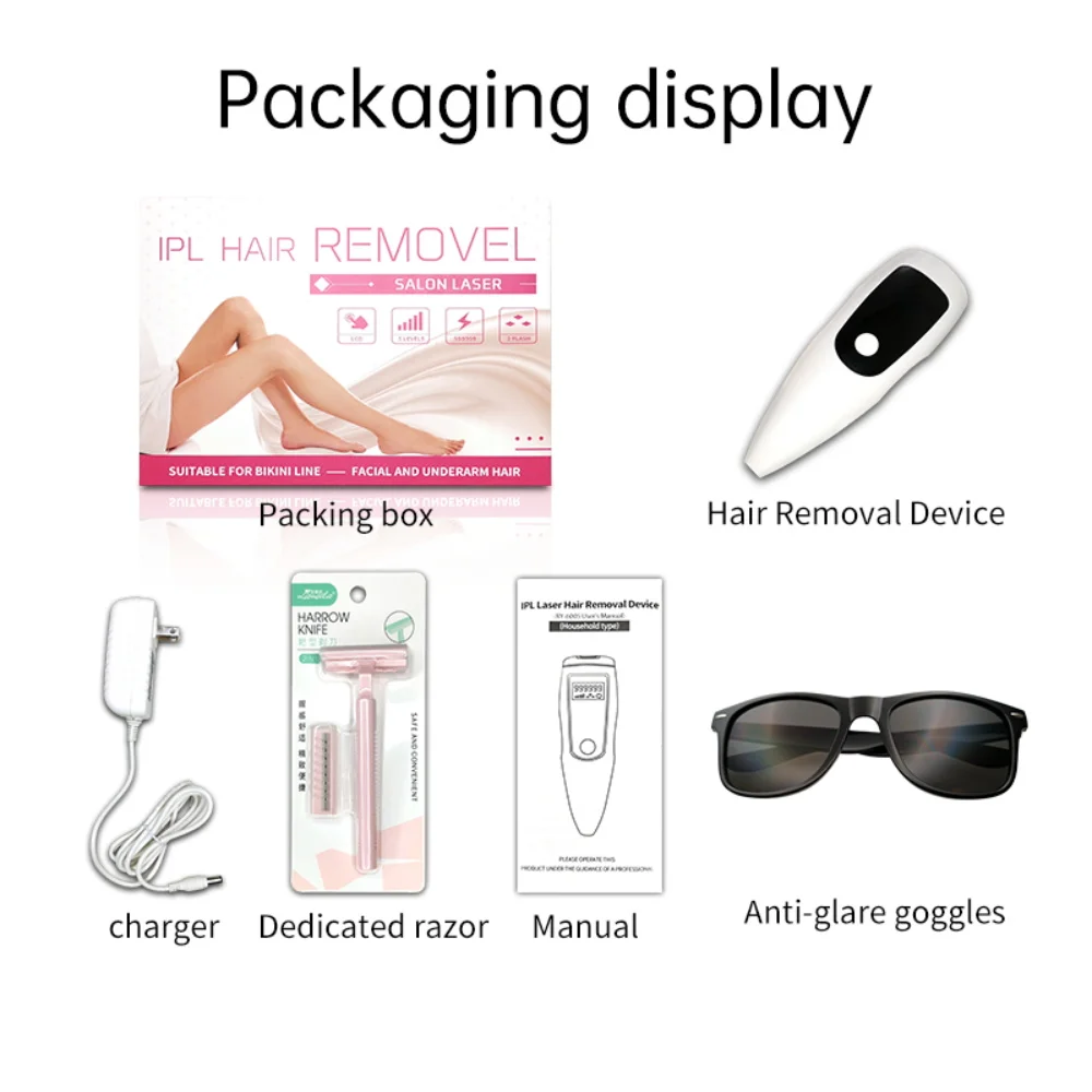 Перманентный IPL лазерный эпилятор для удаления волос 999999 вспышек ЖК дисплей