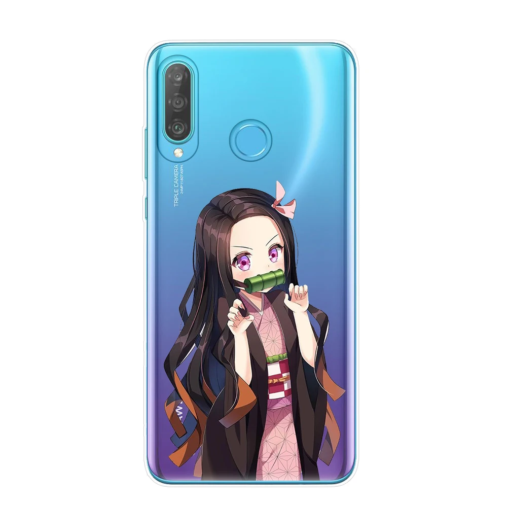 Kamado Nezuko Kimetsu no Yaiba Demon Slayer чехол для телефона Coque Huawei P30 P20 Lite Pro P10 P9 P8 2017 Fundas|Бамперы| |