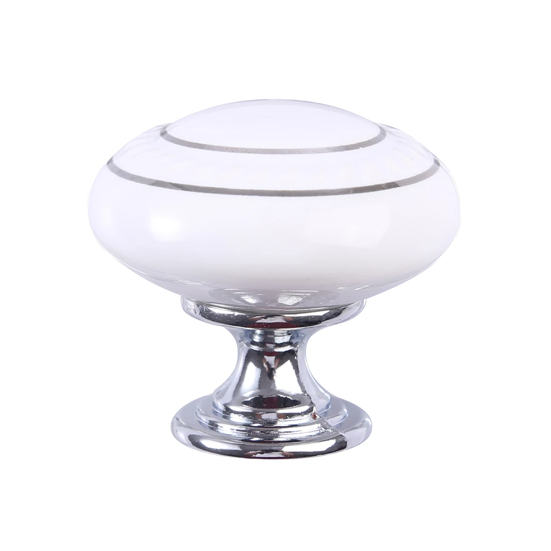 Милая круглая форма двойные круги печать керамическая дверная ручка шкафа