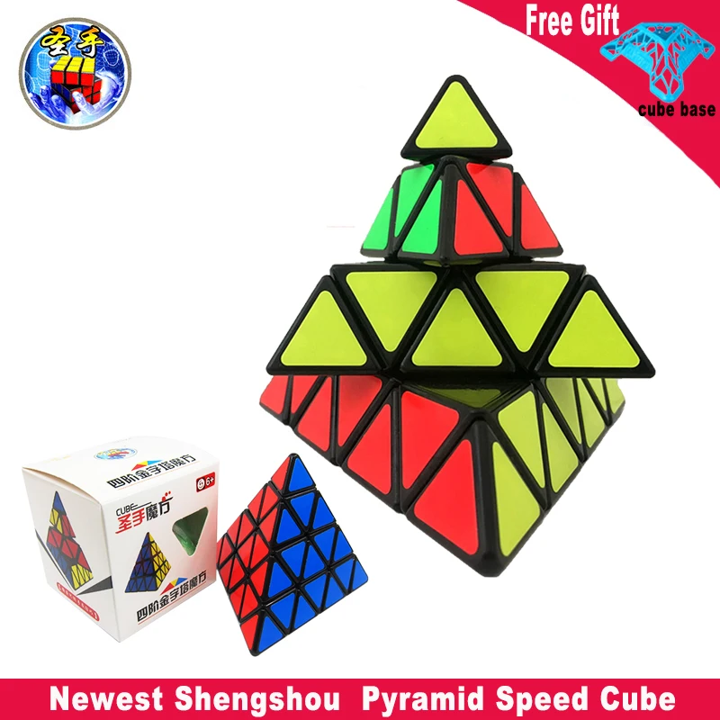 Shengshou пирамиды Скорость Cube 2x2/oneplus 3/OnePlus x 3 4x4 SengSo Пирамида Cubo Magico Профессиональный