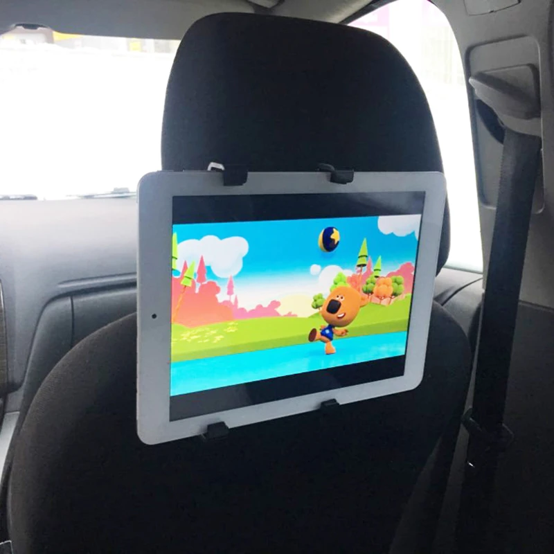 

Premium Car Back Seat Headrest Mount Holder Stand Rotatable Bracket Clamp For Phone Tablet GPS Ipad 7-10 Inches