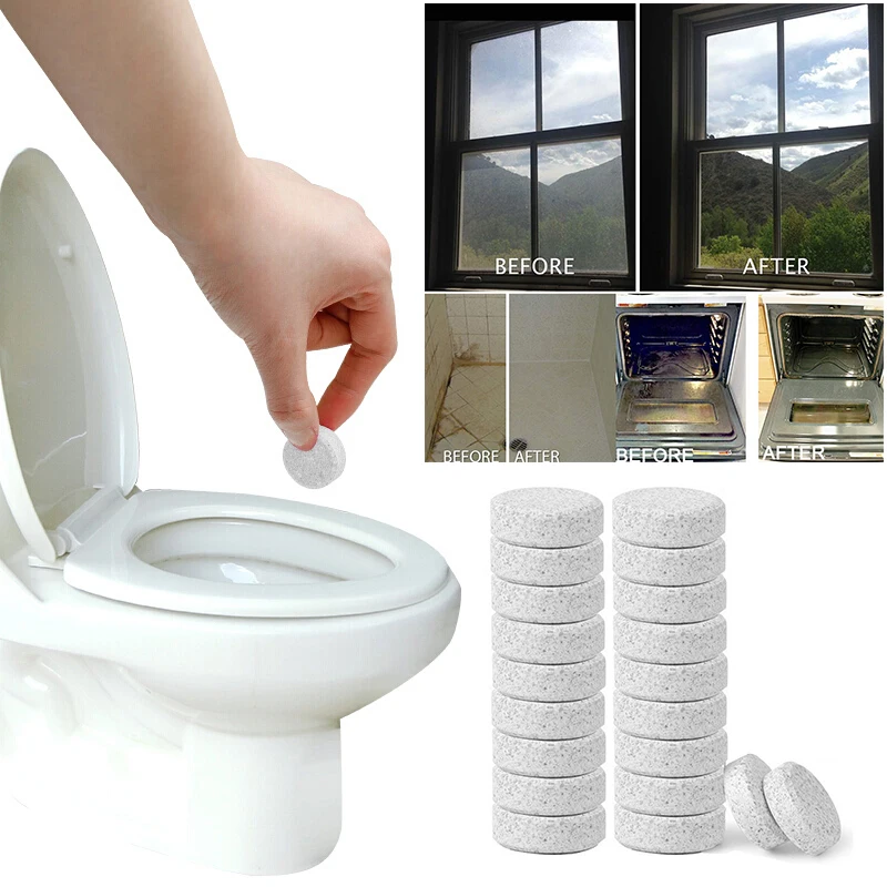 

80pcs Effervescent Spray Cleaner Kitchen Bathroom Toilet Floor Stain Cleaner Concentrated Multifunctional Cleaning Tool For Home