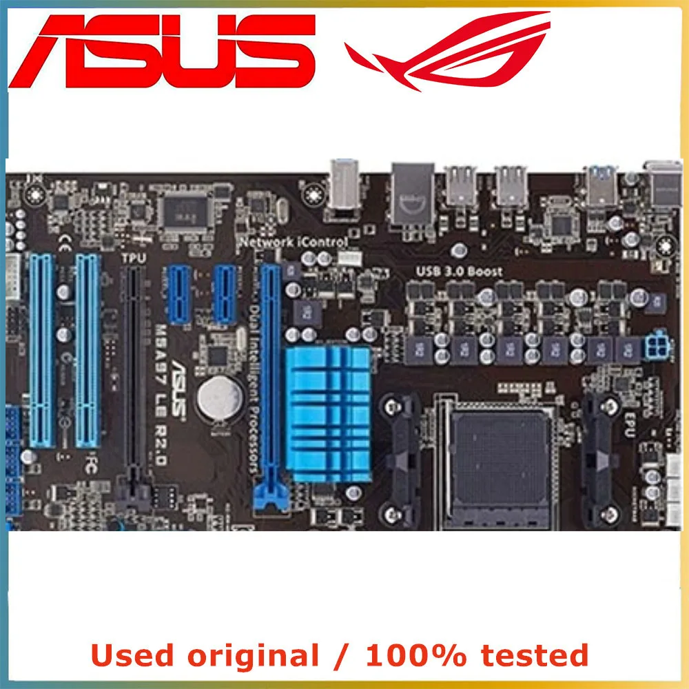 Материнская плата для AMD 970 AM3 + ASUS M5A97 LE R2.0 USB3.0 SATA3 Socket DDR3 б/у десктопная материнская