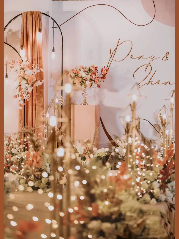 Свадебный стенд реквизит круглые дуги кольца кованая арка для вечерние дома День