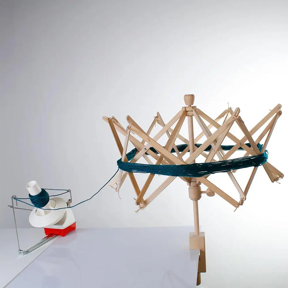 Деревянные пряжа струна из волокна Бал Шерсть моталка для пряжи вязания