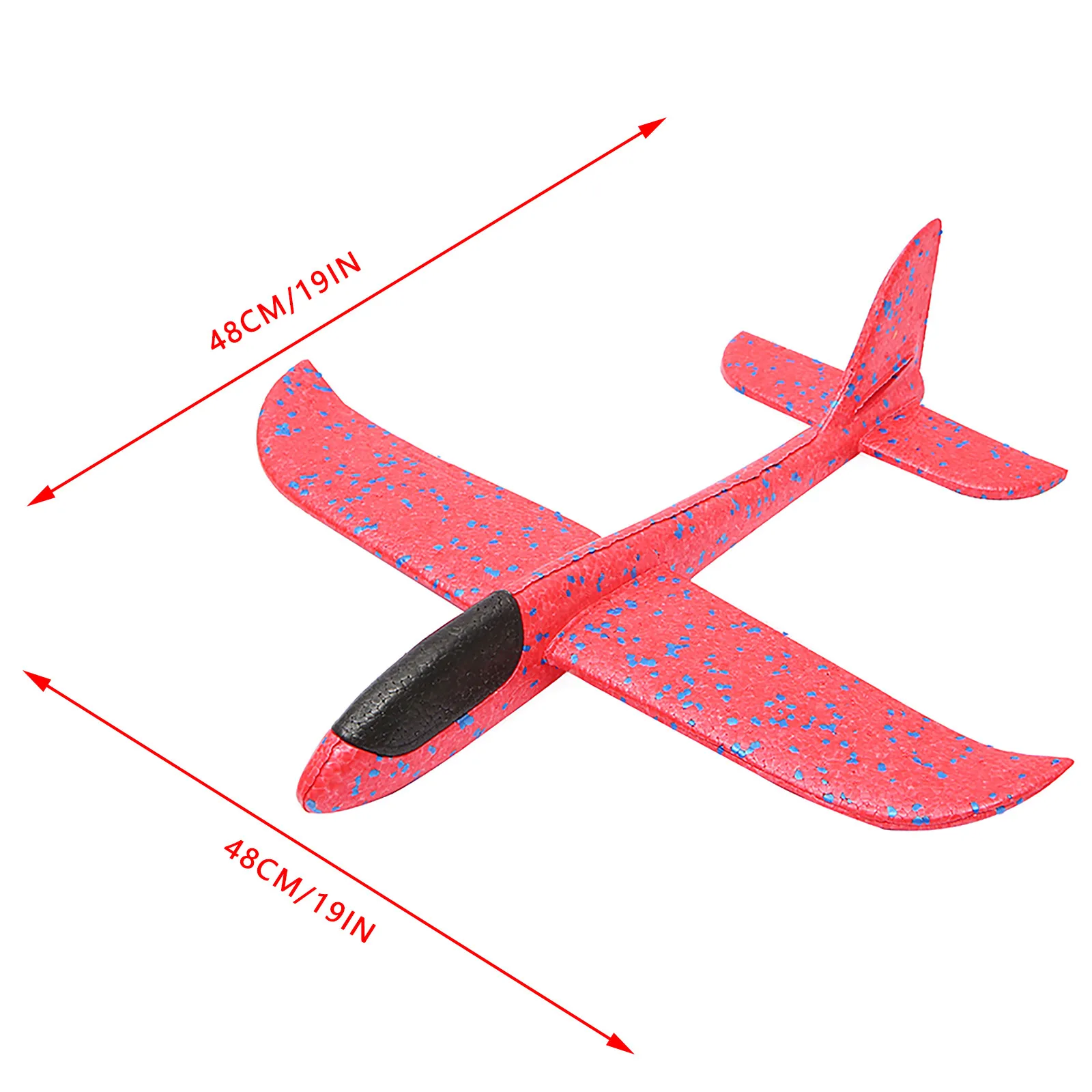 48cm Hand Throw Airplane Epp Foam Plane Launch Fly Glider Planes Model Aircraft Outdoor Fun Toys For Children Kids Game | Игрушки и