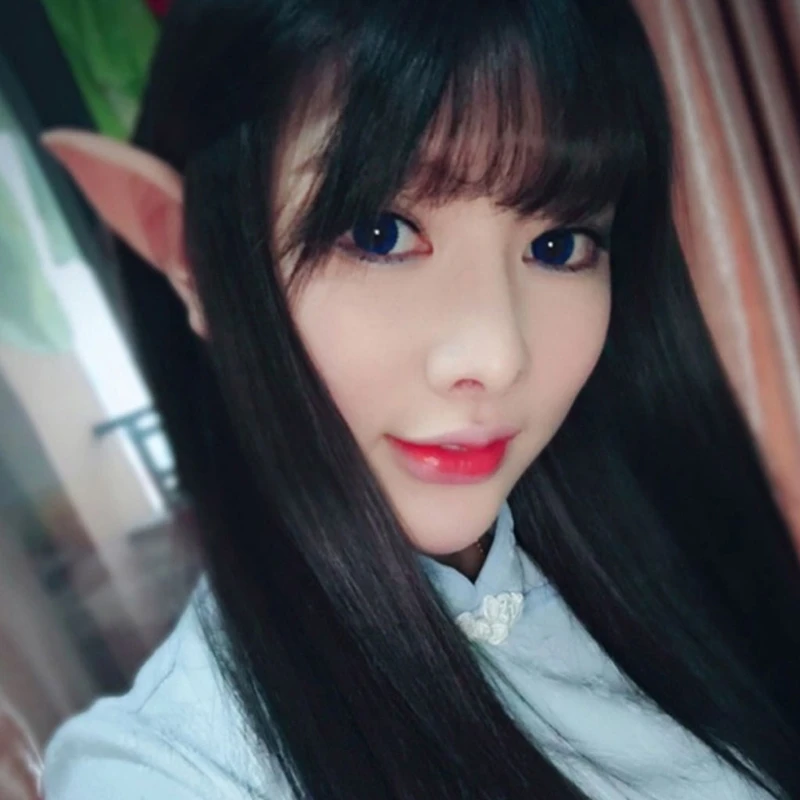 

1 Pair Halloween Party Elven Elf Ears Anime Fairy Cospaly Costumes Vampire Latex N7MF