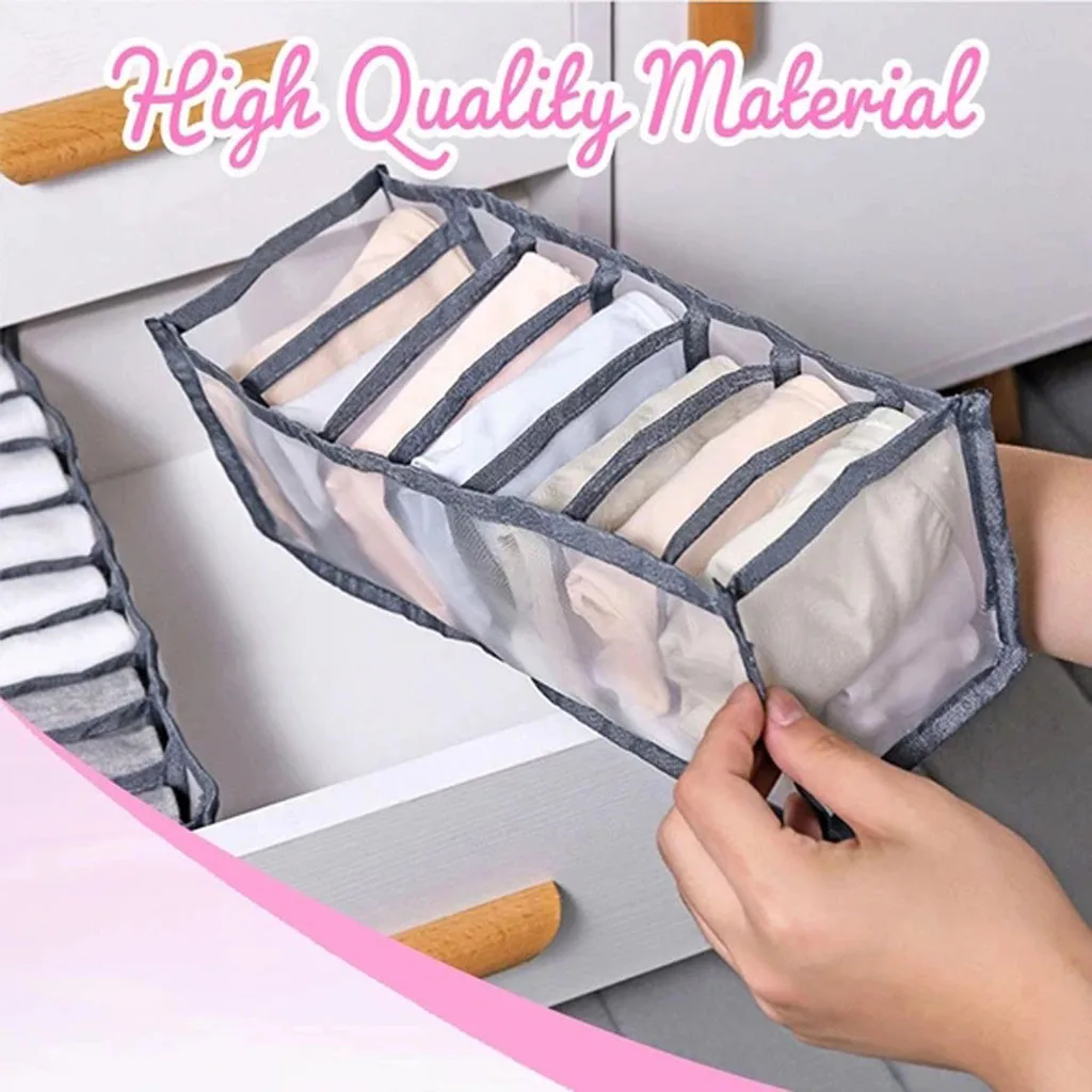

Underwear Storage Box with Compartments Socks Bra Underpants Organizer Drawers Divider Box Storage Box Cabinet Drawer Divider#ND