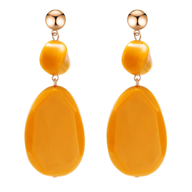 Серьги-подвески в Корейском стиле женские Длинные геометрические висячие