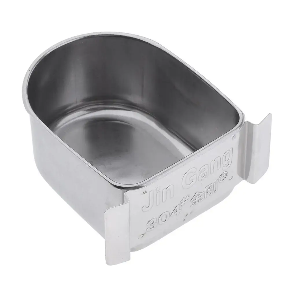 

Stainless Steel Bird Feed Cup Small Parrot Cage Food Bowl Water Cup Feeder - Cage Accessories Pet Bird Cage Supplies