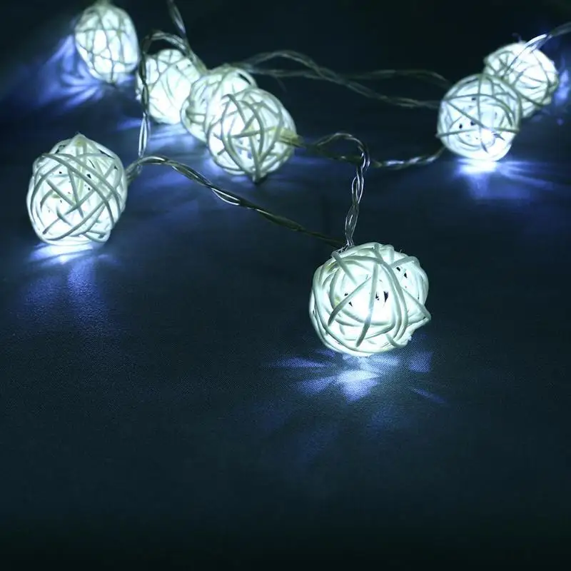 20LED хлопок шар гирлянда для использования вне помещения Гирлянда Свет Валентина Свадьба Новогодняя вечеринка, праздник Декор Спальня сказочные огни