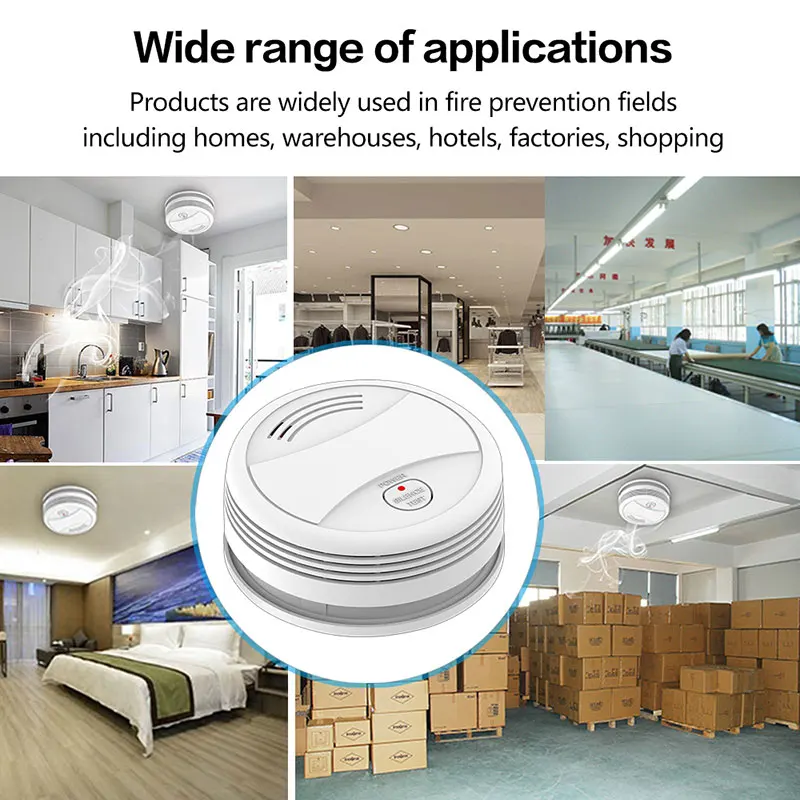 YUPA Tuya WIFI Smoke Detector Fire Alarm Sensor House For Home APP Control Security | Безопасность и защита