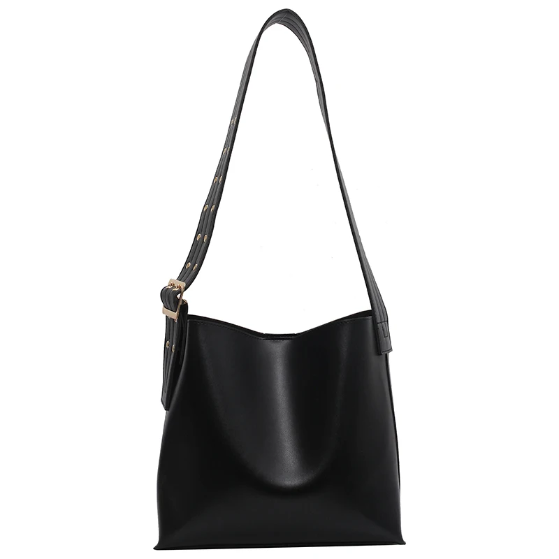 

Vintage Tote Bucket bag 2021 Fashion New High-quality PU Leather Women's Designer Handbag High capacity Casual Shoulder bag