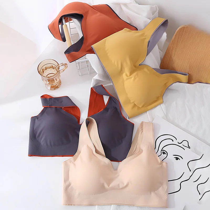 Бюстгальтер пуш ап Женский бесшовный Бралетт пикантное нижнее белье с