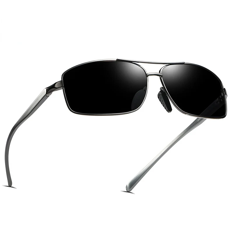 

Classic Retro Mens Polarized Sunglasses Men Rectangle Sun Glasses Aluminum Frame Sunglasses Men UV400