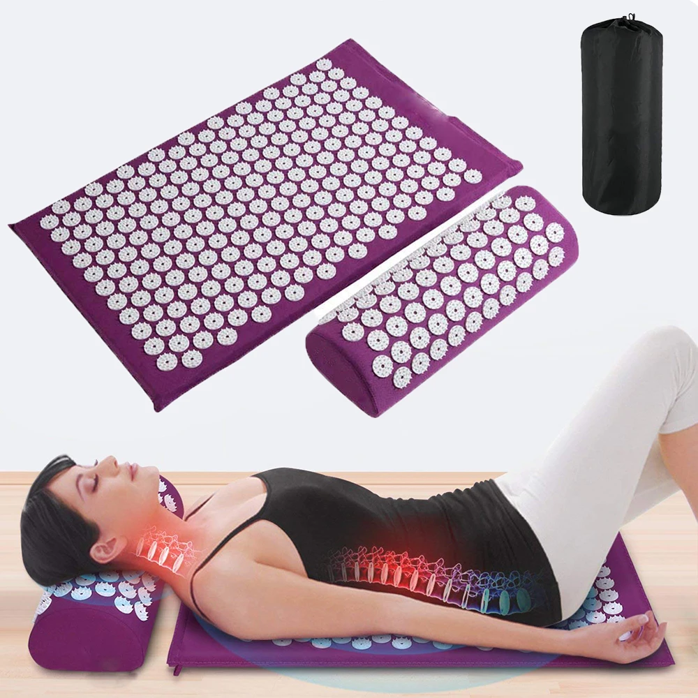 Массажный коврик Акупрессура для снятия стресса боли в спине акупрессура