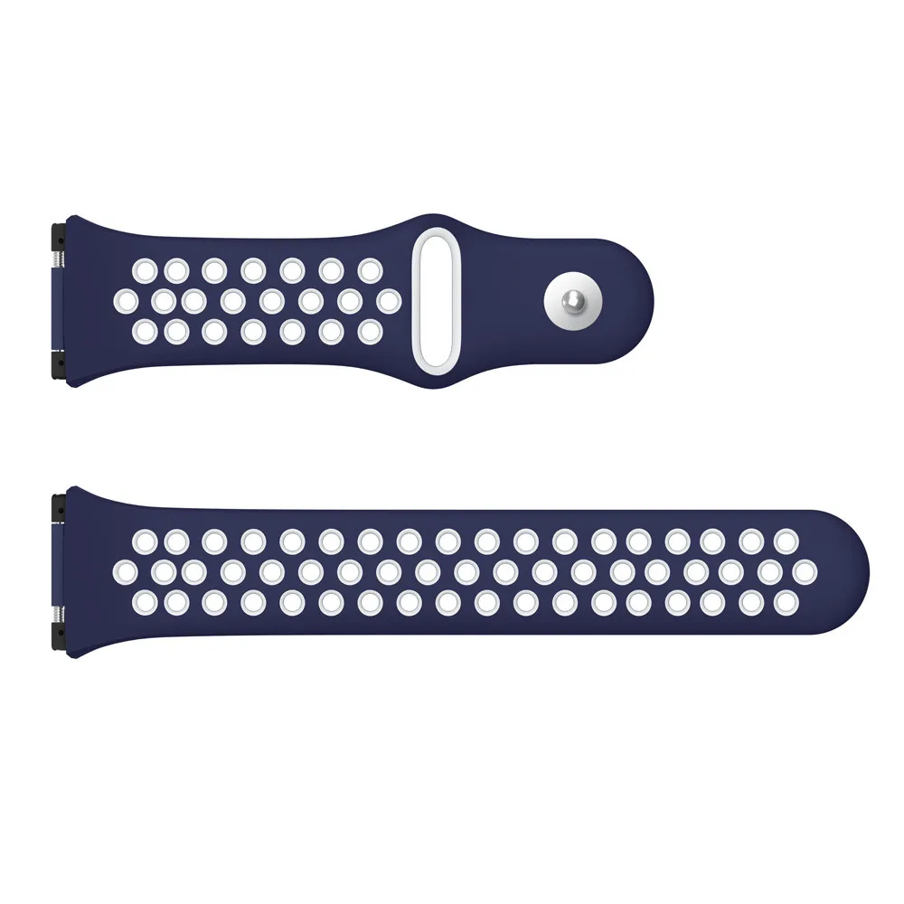 Apple Watch Band модный двухцветный спортивный силиконовый браслет ремешок для Fitbit Ionic длина ремешка 225 мм ремень для часов - Цвет ремешка: H