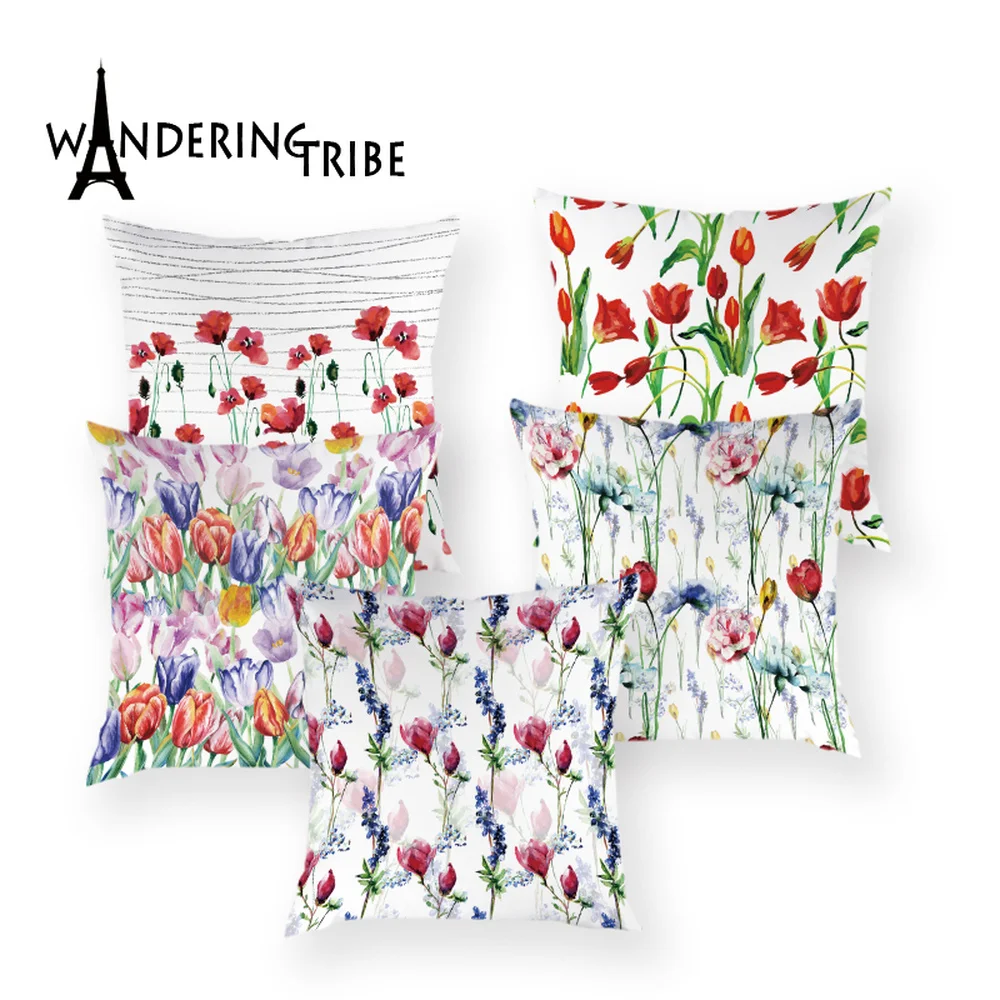 Богемный цветочный декор наволочки для диванных подушек наволочка подушки с
